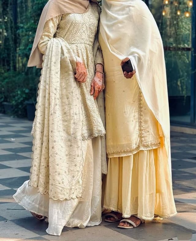 Two women in traditional clothing